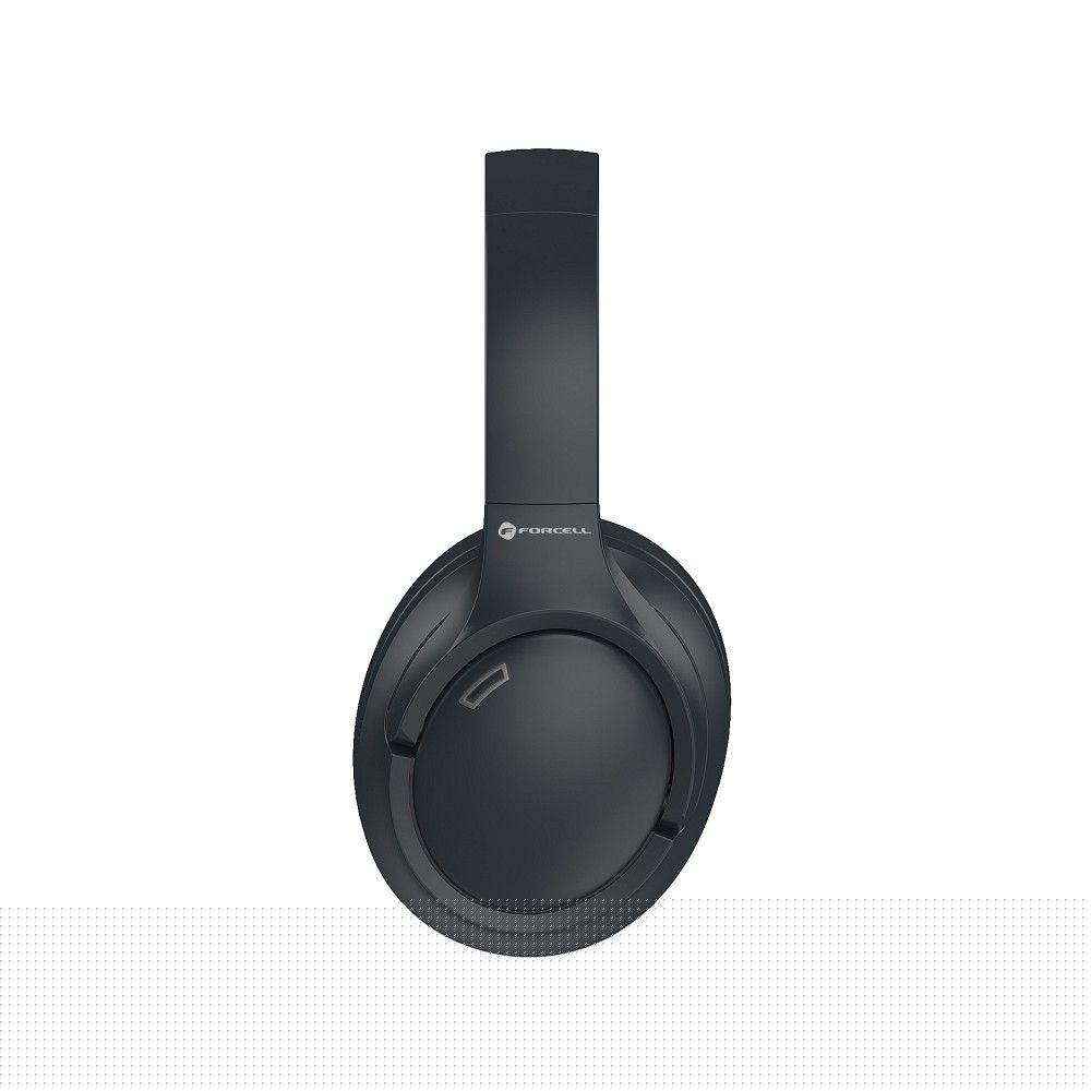 Forcell F-Audio Vibe ANC + ENC + TUYA APP Kabellose On-Ear-Kopfhörer Schwarz